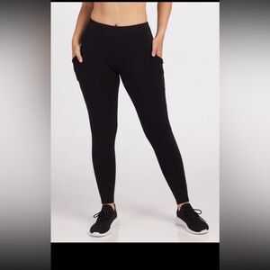 VOGO Athletica Ribbed Black Leggings